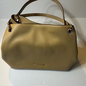 Michael Michael Kors large Raven leather shoulder tote.